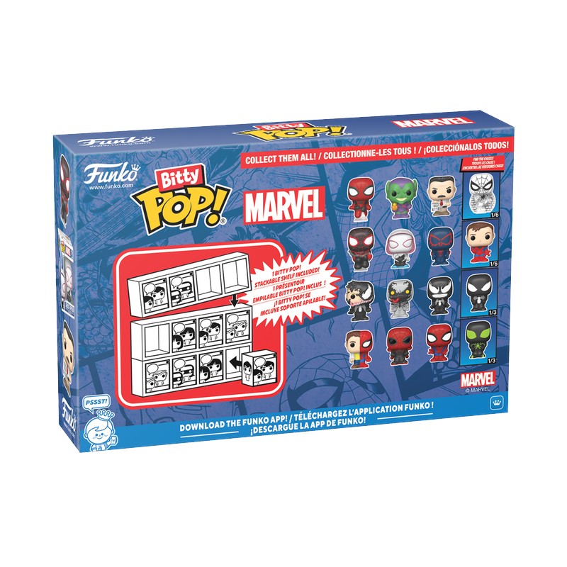 Bitty Pop! 4pk スパイダーマン: マイルス・モラレス 4個セット
