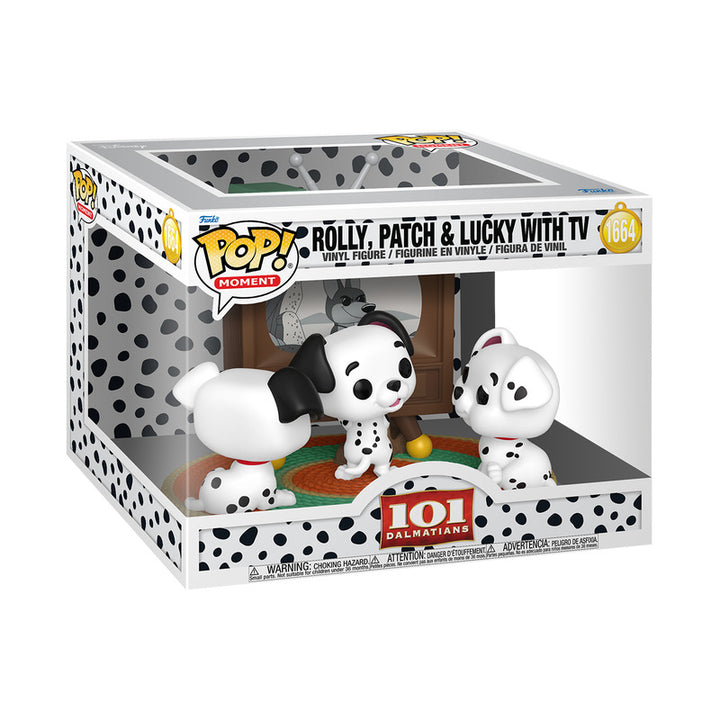 Pop! Moments 101匹わんちゃん ロール、パッチ＆ラッキー(TV付き)