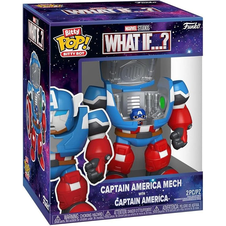 Bitty Pop! Bitty Bot キャプテン・アメリカ・メカ (キャプテン・アメリカ付き)
