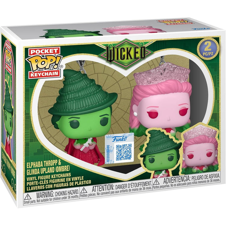 Pop! Keychain ウィキッド 2パック グリンダ&エルファバ(オンブル)