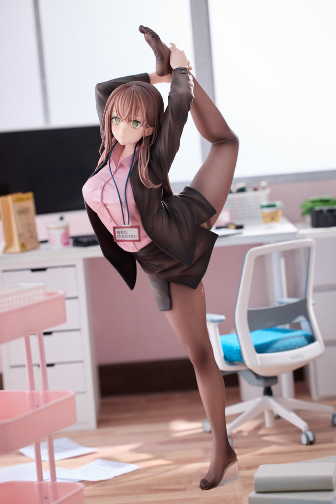 意外と体が柔らかい会社に行きたくないOLちゃん ピンクVer. 1/6スケール