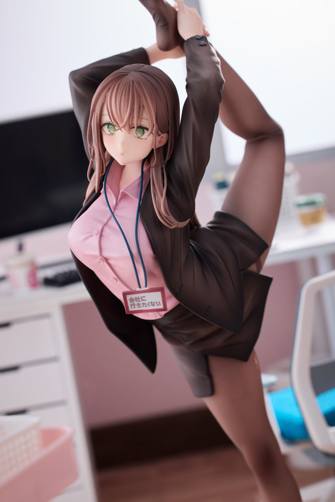 意外と体が柔らかい会社に行きたくないOLちゃん ピンクVer. 1/6スケール