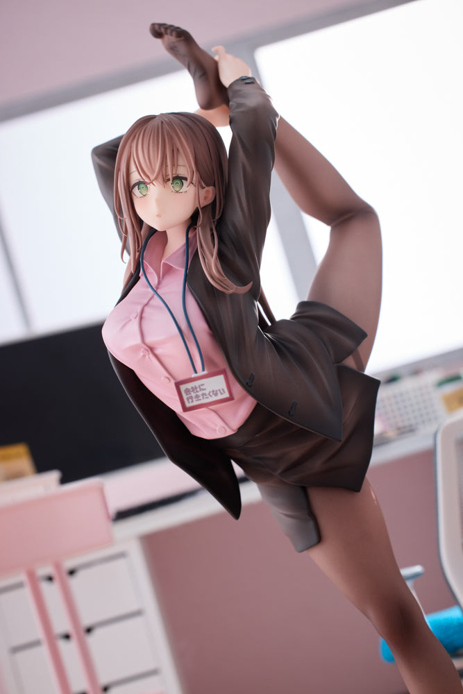 意外と体が柔らかい会社に行きたくないOLちゃん ピンクVer. 1/6スケール