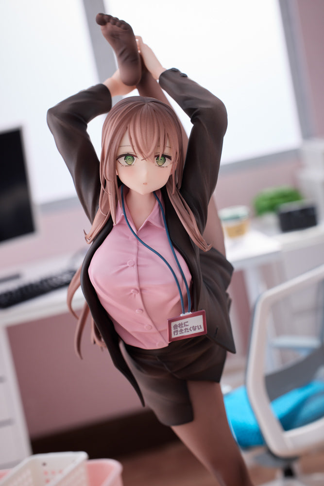 意外と体が柔らかい会社に行きたくないOLちゃん ピンクVer. 1/6スケール