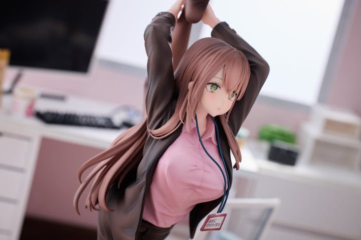 意外と体が柔らかい会社に行きたくないOLちゃん ピンクVer. 1/6スケール