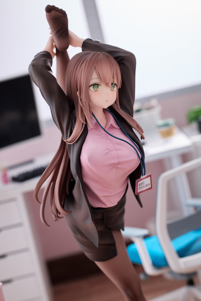 意外と体が柔らかい会社に行きたくないOLちゃん ピンクVer. 1/6スケール