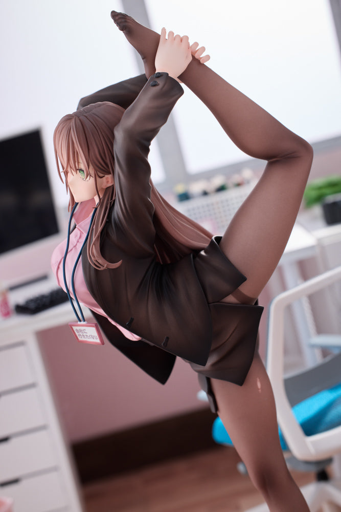 意外と体が柔らかい会社に行きたくないOLちゃん ピンクVer. 1/6スケール