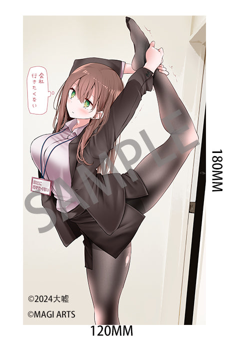 意外と体が柔らかい会社に行きたくないOLちゃん ピンクVer. 1/6スケール