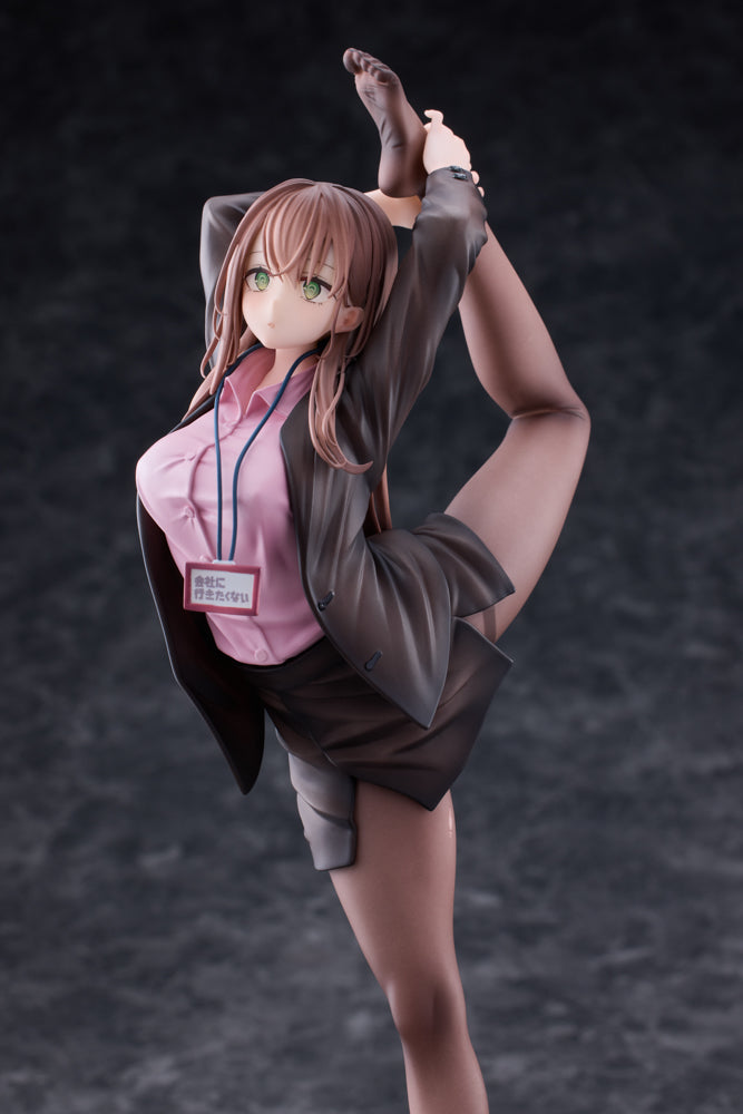 意外と体が柔らかい会社に行きたくないOLちゃん ピンクVer. 1/6スケール