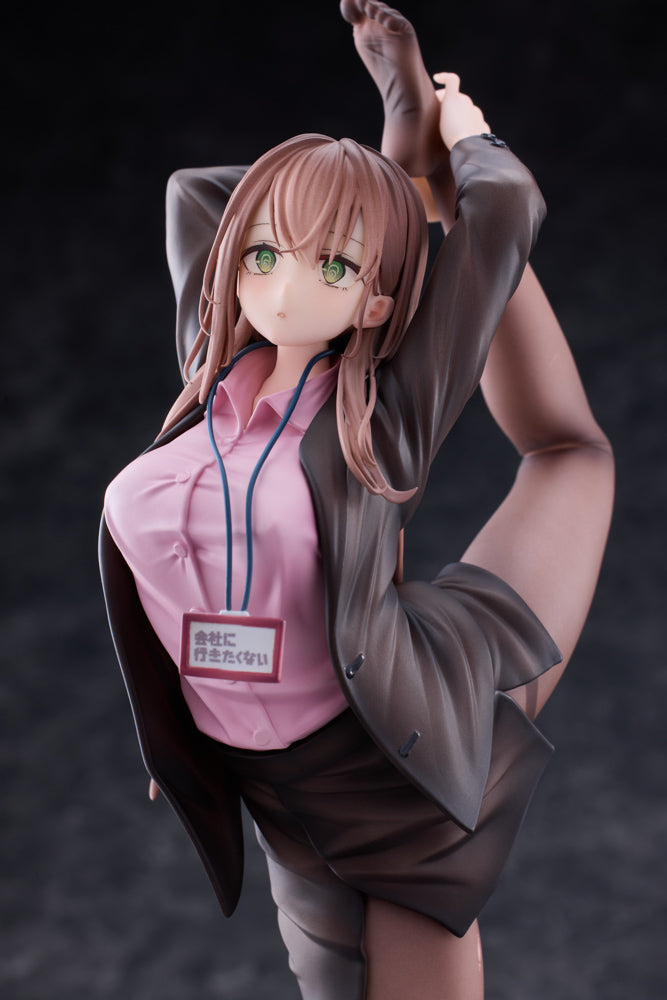 意外と体が柔らかい会社に行きたくないOLちゃん ピンクVer. 1/6スケール