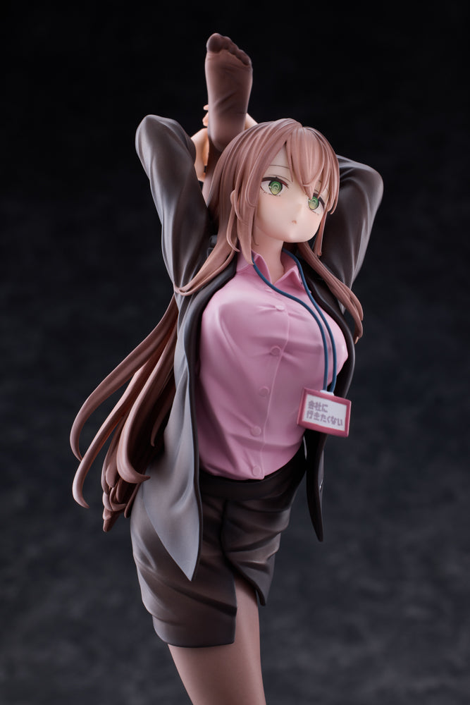 意外と体が柔らかい会社に行きたくないOLちゃん ピンクVer. 1/6スケール