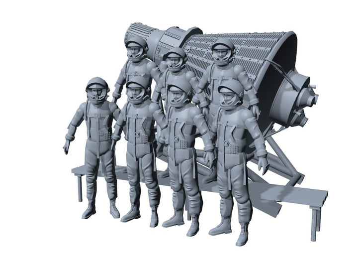 1/144 NASA マーキュリーカプセル+マーキュリーセブン