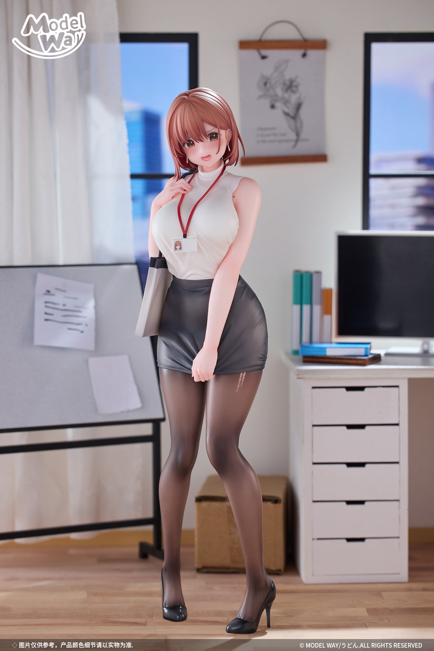 OLちゃん illustration by うどん。 1/6スケール – SOOTANG HOBBY