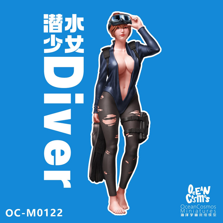 OC-M0122 ダイビングガール 中 1/24スケール