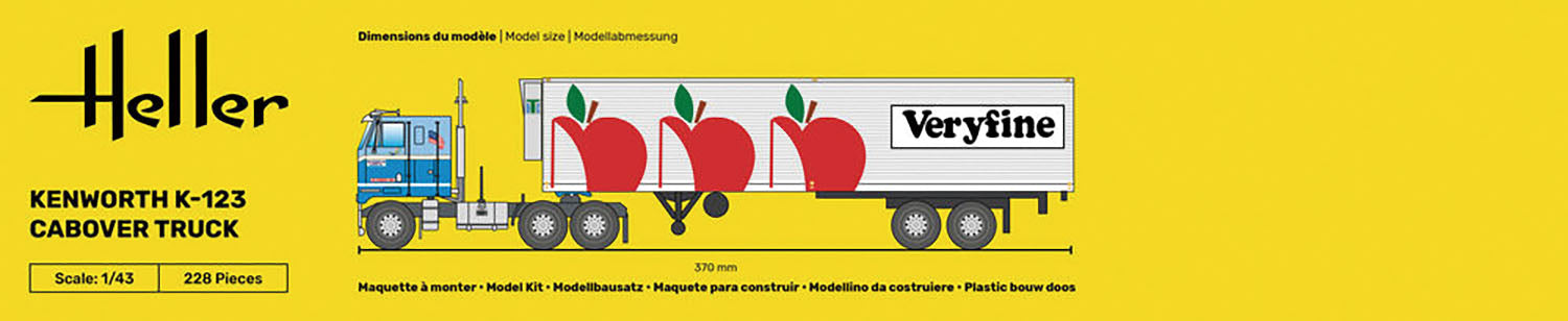 1/43 ケンワース K-123 キャブオーバー & リーファートレーラー