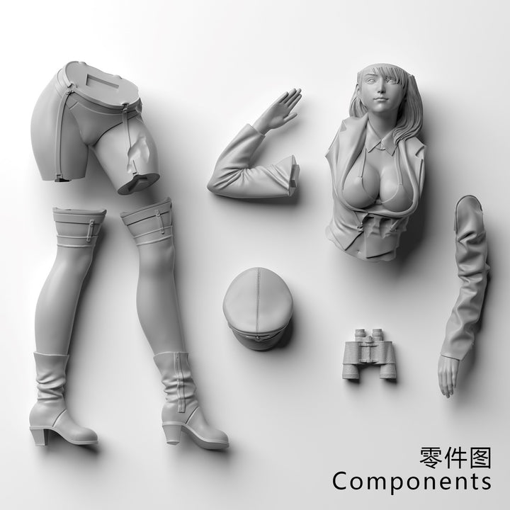 OC-M0120 女性士官2 小 1/35スケール