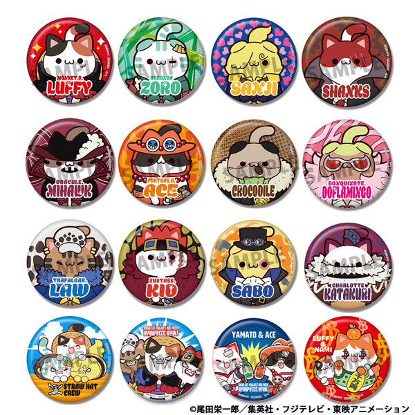 [BOX販売]MEGA CAT PROJECT ワンピース ニャンピースニャーン！ 缶バッジコレクション -16個入りBOX-