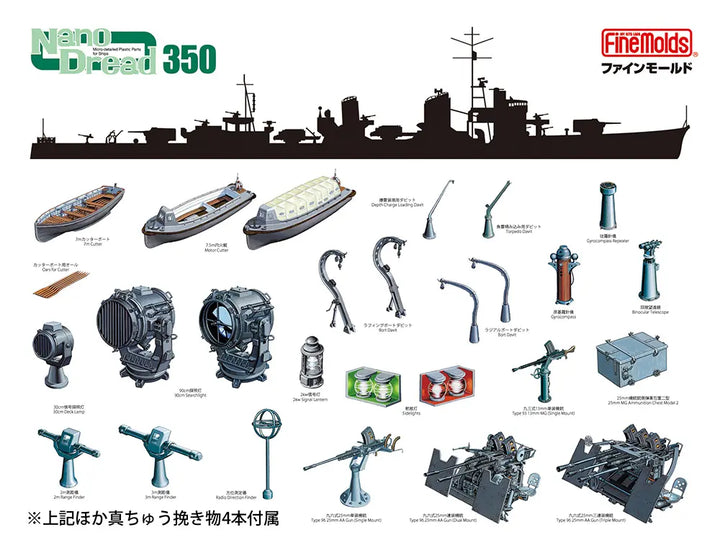1/350 日本海軍 駆逐艦 雪風 用セット