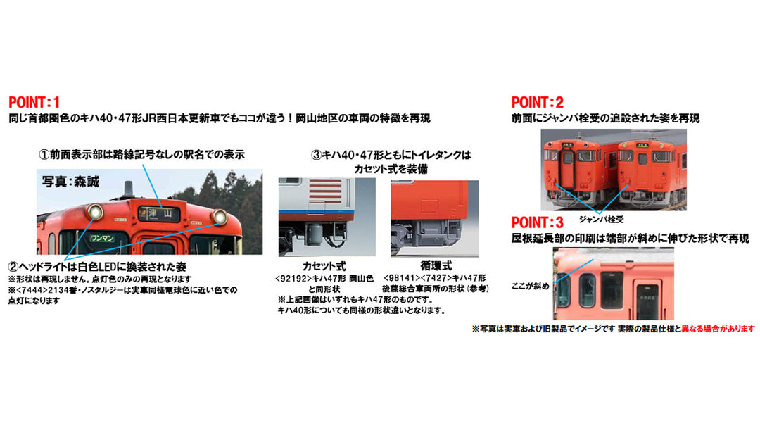 7442 JRディーゼルカー キハ40 2000形(JR西日本更新車・首都圏色・岡山気動車支所)(M)