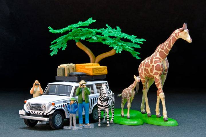 1/64 海洋堂×トミカリミテッド ヴィンテージ ジオコレ64 #カースナップ28a サファリ1 (トヨタ ランドクルーザー FJ56V型付属)