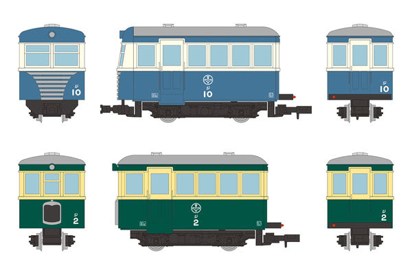 鉄道コレクション ナローゲージ80 猫屋線 ジ10新塗装･ジ2ツートンカラー(クリーム･グリーン)