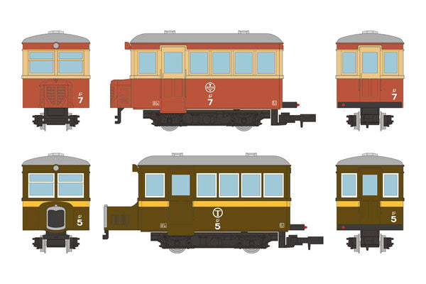 鉄道コレクション ナローゲージ80 猫屋線 ジ7旧塗装･ジ5茶色塗装