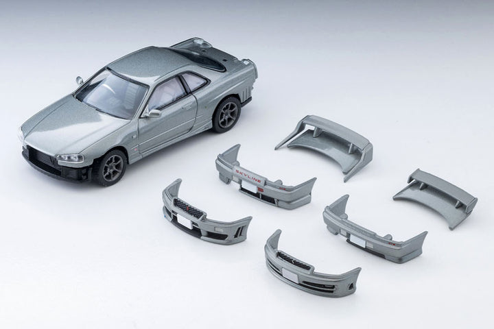 1/64 トミカリミテッドヴィンテージ NEO LV-N353a 日産 スカイライン 2ドアスポーツクーペ 25GT TURBO オプションパーツ付(銀) 2000年式