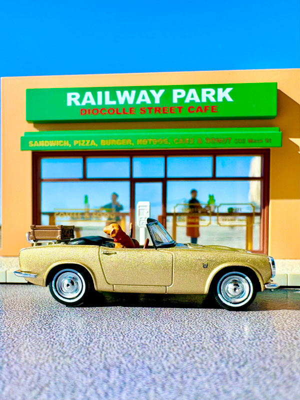 1/64 ジオコレ64 #カースナップ27a カフェテラス2 (ホンダS800付属)