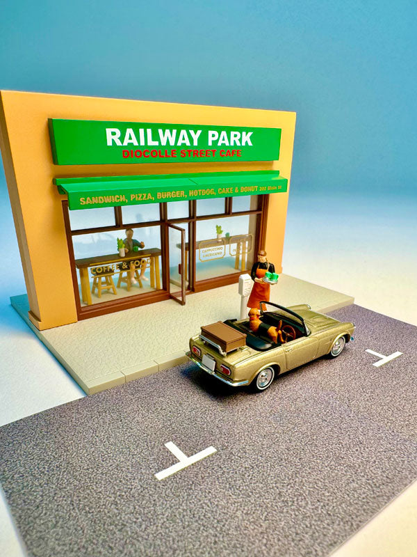 1/64 ジオコレ64 #カースナップ27a カフェテラス2 (ホンダS800付属)