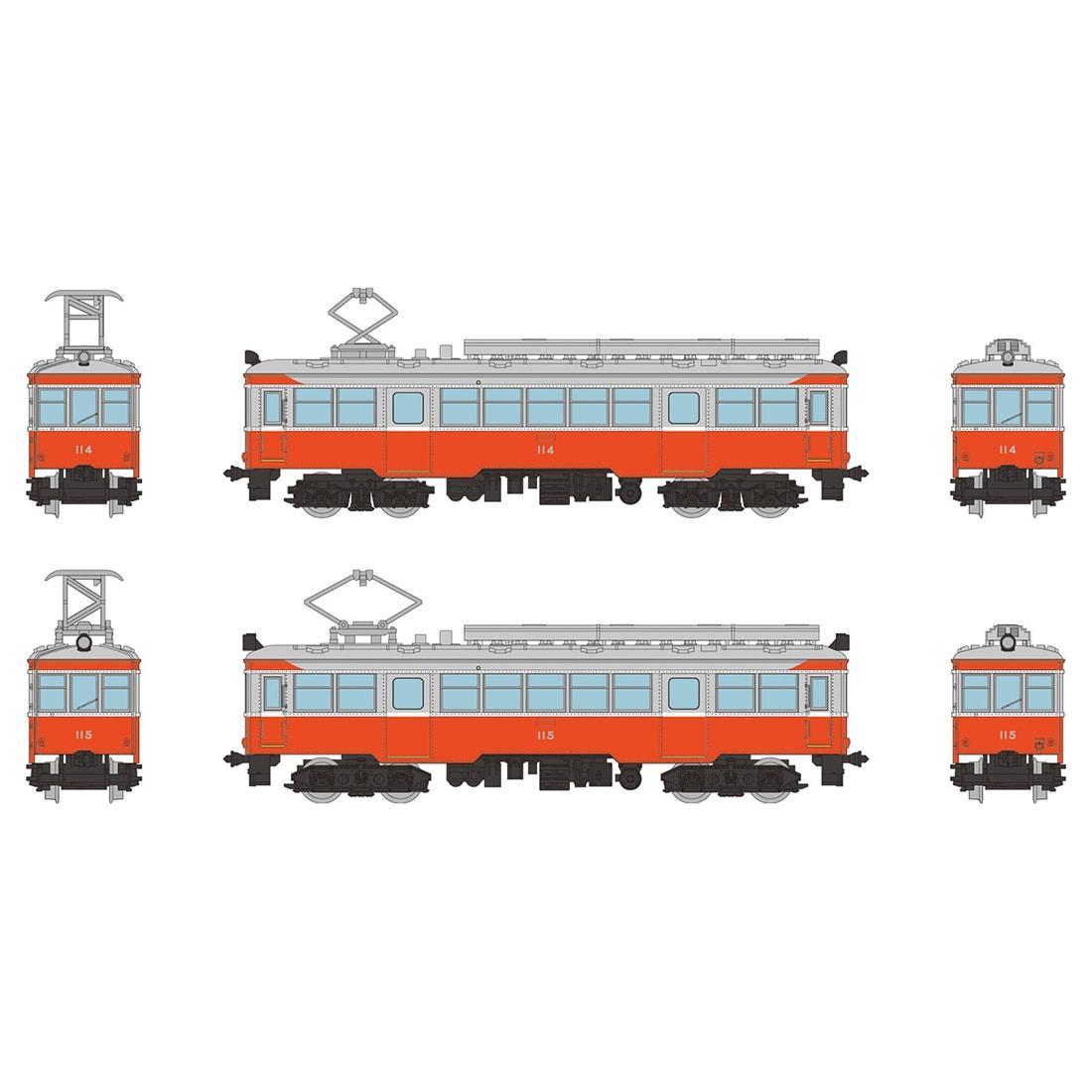 MODEMO 箱根登山鉄道モハ1、2形 3両セット 鉄道模型