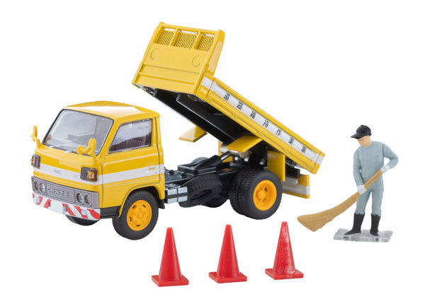 1/64 トミカリミテッドヴィンテージ NEO LV-N369a 三菱ふそう キャンター ダンプトラック 道路維持作業車 フィギュア付