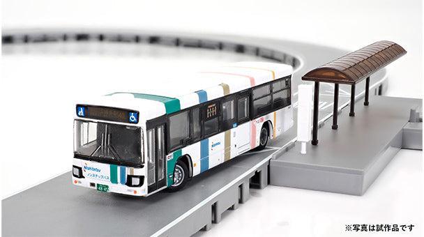 バスコレ  西日本鉄道 いすゞエルガ/日野ブルーリボンシティ 4台セット バスコレ走行システム基本セットA5＜いすゞ エルガ西日本鉄道