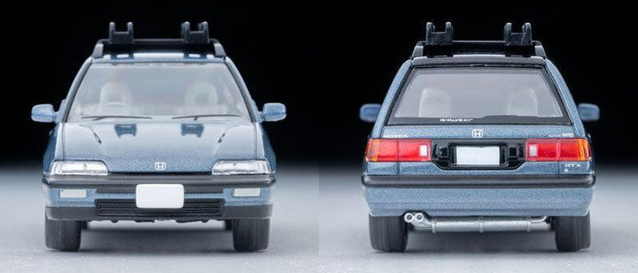 1/64 トミカリミテッドヴィンテージ NEO LV-N297c ホンダ シビックシャトル RT X (青) 90年式 フィギュア､マウンテンバイク付