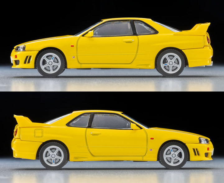 1/64 トミカリミテッドヴィンテージ NEO LV-N365a 日産 スカイライン 2ドア スポーツクーペ 25GT TURBO オプションパーツ付(黄) 98年式