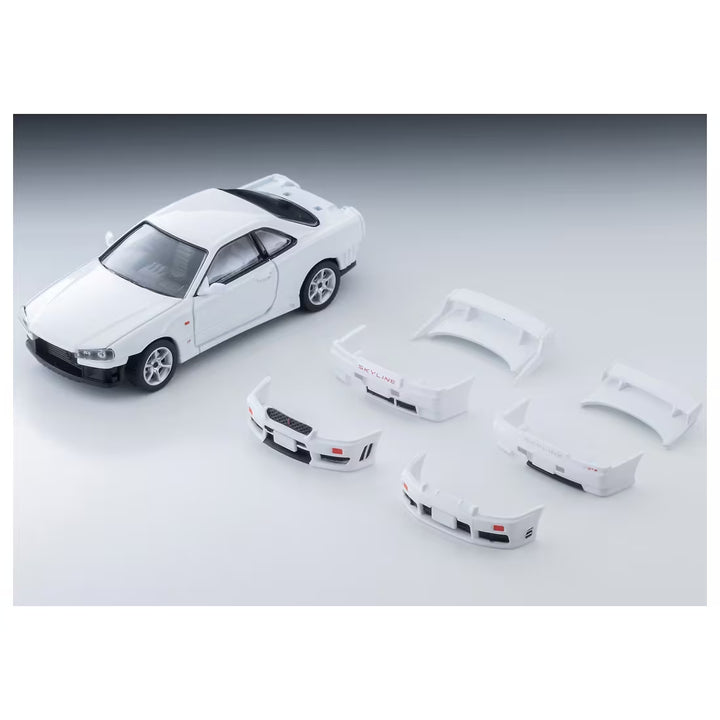 1/64 トミカリミテッドヴィンテージ NEO LV-N365b 日産 スカイライン 2ドアスポーツクーペ 25GT TURBO オプションパーツ付 (白) 1998年式