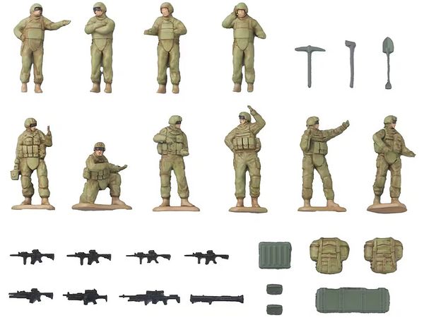 1/64 アーセニア・シックスフォー [AS007]戦闘車両情景セット(OCPブラウン)