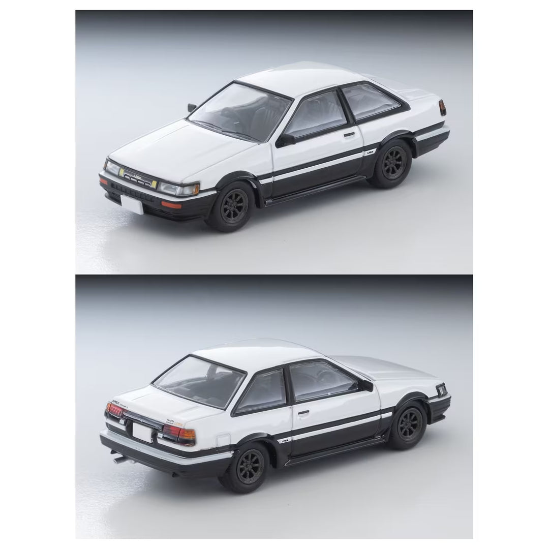 1/64 トミカリミテッドヴィンテージ NEO LV-N304d トヨタ カローラレビン 2ドア GT-APEX RSワタナベホイール装着車(白/黒)85年式