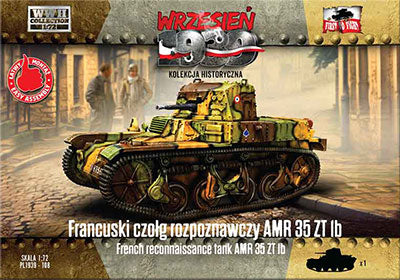 1/72 仏･ルノーAMR35 ZT1b偵察戦車･13.2mm機銃型