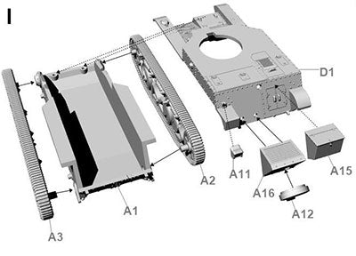 1/72 仏･ルノーAMR35 ZT1b偵察戦車･13.2mm機銃型