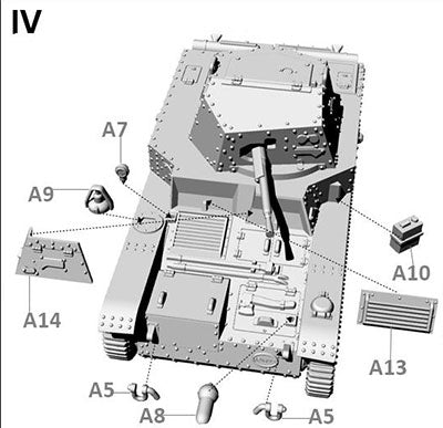 1/72 仏･ルノーAMR35 ZT1b偵察戦車･13.2mm機銃型