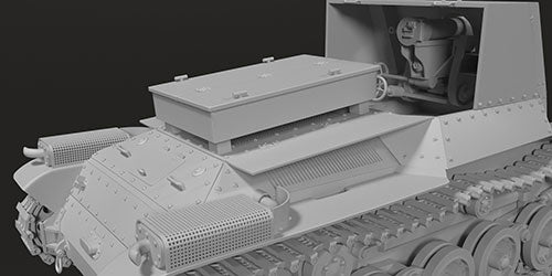 1/72 日・四式十五糎自走砲ホロ