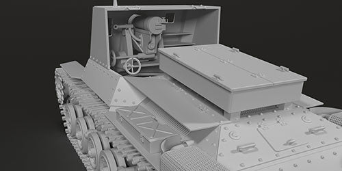 1/72 日・四式十五糎自走砲ホロ