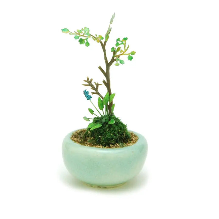 【再販】丸鉢寄せ植え【水色】