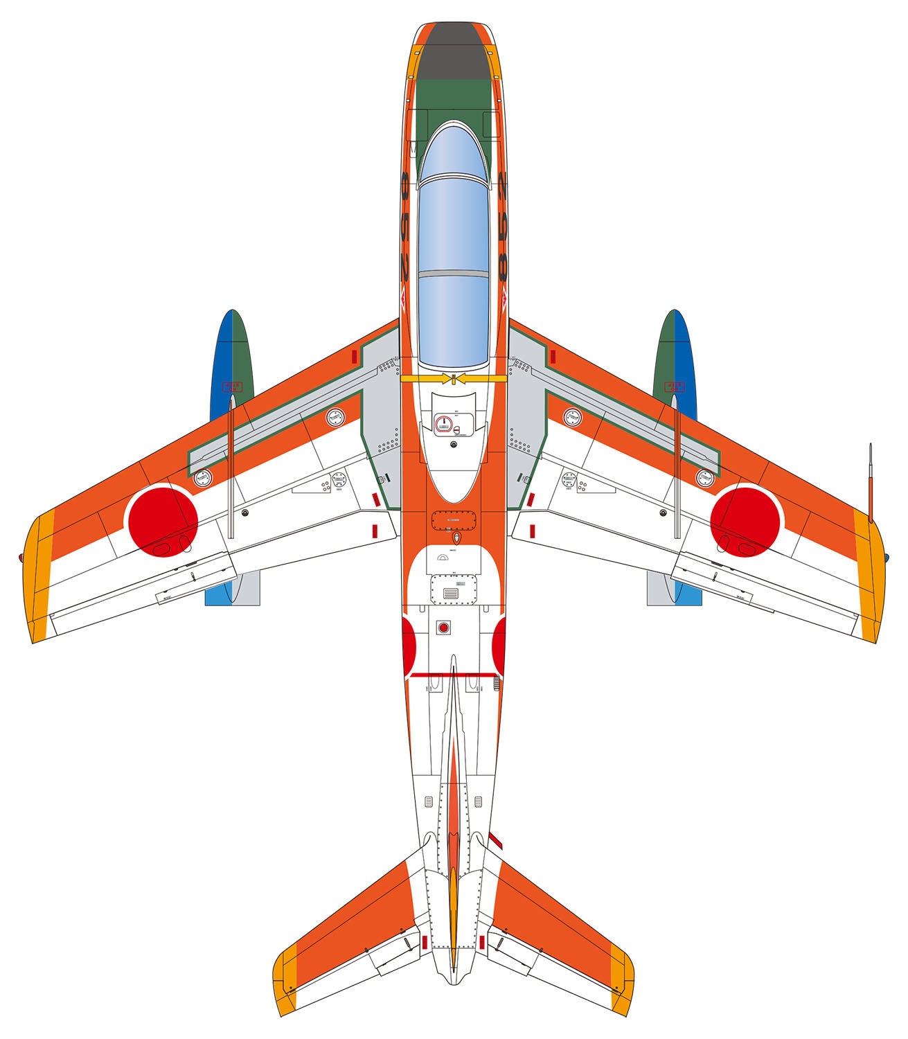 1/72 航空自衛隊 T-1B ジェット練習機 小牧 T-1 ファイナル (863号機
