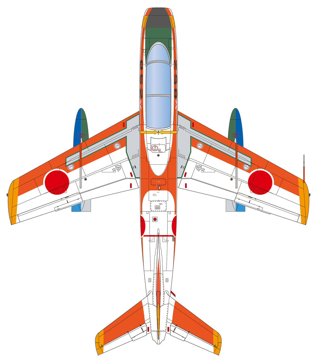 1/72 航空自衛隊 T-1B ジェット練習機 小牧 T-1 ファイナル (863号機)