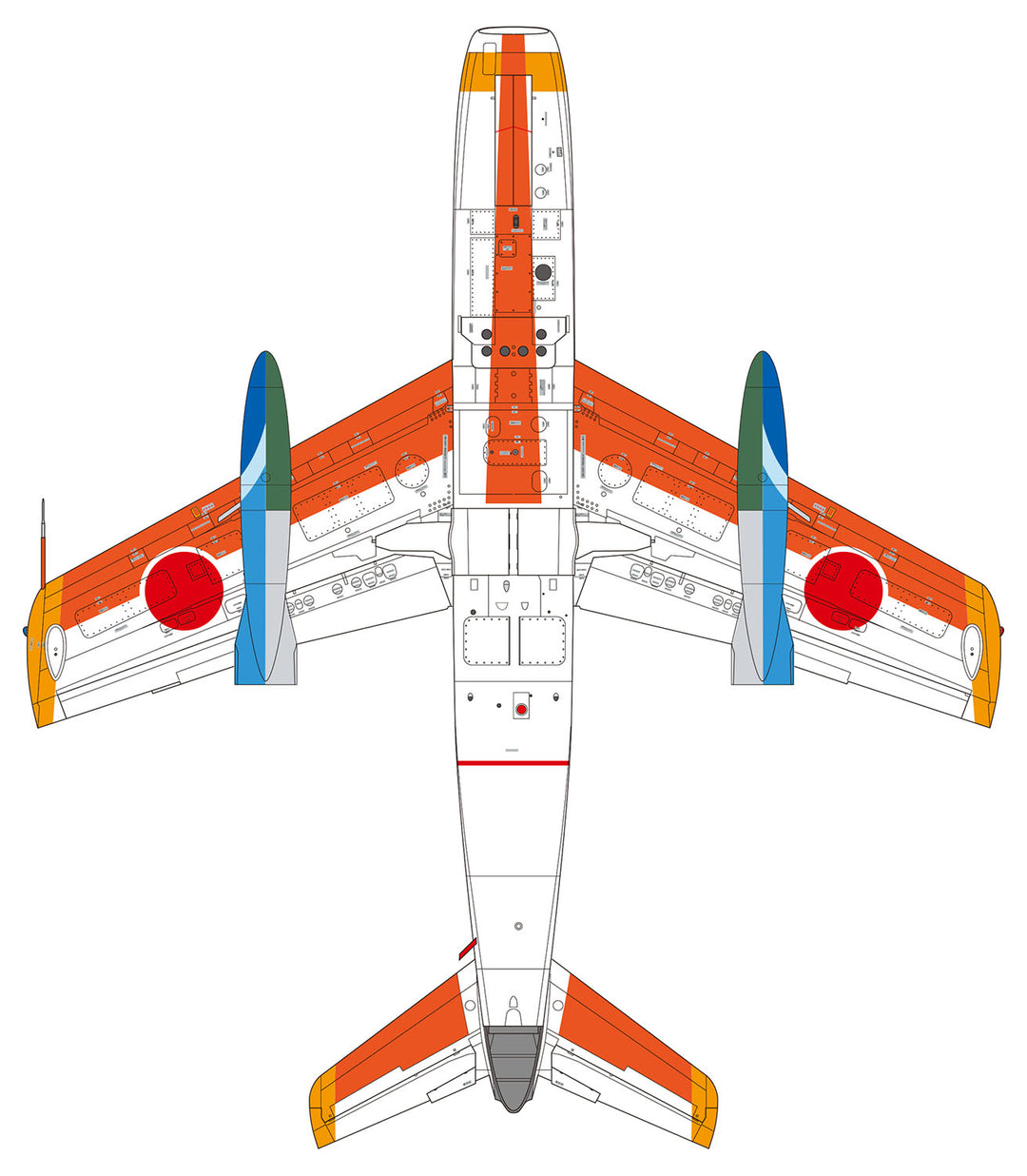 1/72 航空自衛隊 T-1B ジェット練習機 小牧 T-1 ファイナル (863号機)