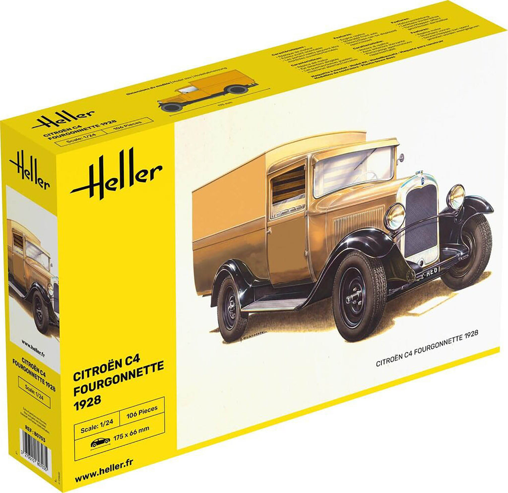 Heller(エレール) 1928 シトロエン C4 フォルゴネット 1/24スケール 未塗装組立キット