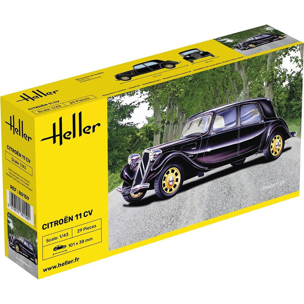 Heller(エレール) シトロエン 11 CV 1/43スケール 未塗装組立キット