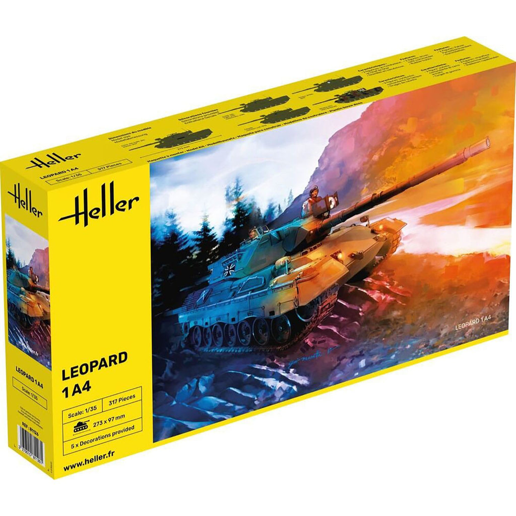 Heller(エレール) ドイツ軍 レオパルト 1A4 1/35スケール 未塗装組立キット