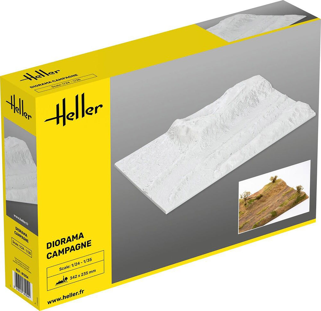 Heller(エレール) 1/24-1/35 情景ベース 未舗装路 342×235mm組立キット